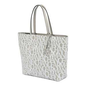 ARMANI EXCHANGE Shopper táska  greige / fehér