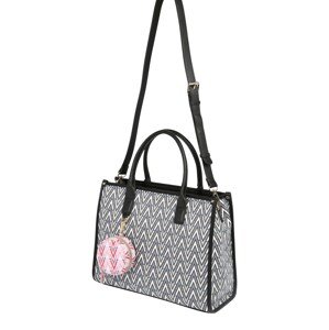 VALENTINO Shopper táska 'TONIC'  fekete / fehér / világoskék / galambkék