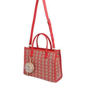 VALENTINO Shopper táska 'TONIC'  bézs / világoskék / sötét narancssárga / piros
