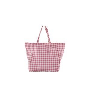 PIECES Shopper táska 'Vicki'  rózsaszín / fehér