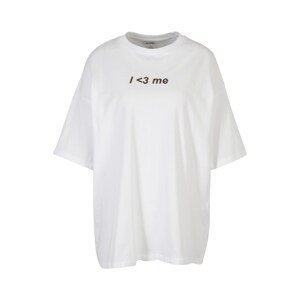 Monki Oversize póló 'Cissi'  fehér / fekete