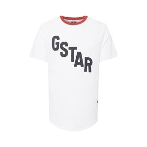 G-Star RAW Póló 'Lash'  piros / fekete / fehér