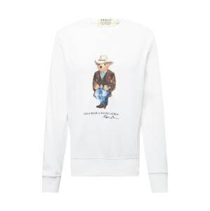 Polo Ralph Lauren Tréning póló  fehér / sötét barna / kék / bézs
