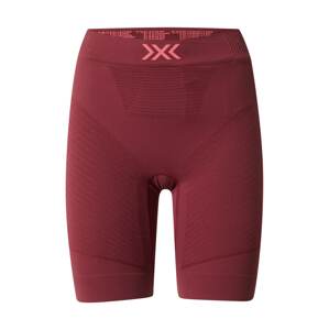 X-BIONIC Sportnadrágok  neon-rózsaszín / burgundi vörös
