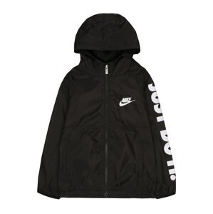 Nike Sportswear Átmeneti dzseki 'WINDRUNNER'  fekete / fehér