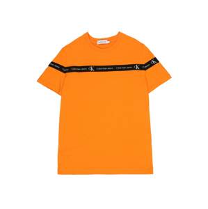 Calvin Klein Jeans Póló  világos narancs / fekete / fehér