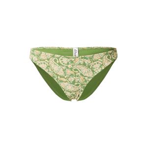 ETAM Bikini nadrágok  zöld / fehér / karamell