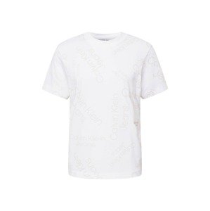 Calvin Klein Jeans Póló  világosbarna / fehér