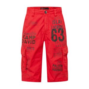 CAMP DAVID Cargo nadrágok  piros / fekete