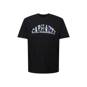 Carhartt WIP Póló  fekete / világoskék / sötétlila / fehér / szürke