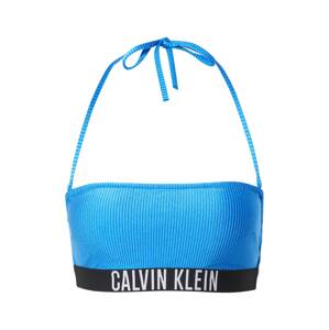 Calvin Klein Swimwear Bikini felső 'Intense Power'  azúr / fekete / fehér