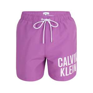 Calvin Klein Swimwear Rövid fürdőnadrágok  lila / fehér