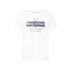 Big Star Póló  fehér / antracit / világospiros