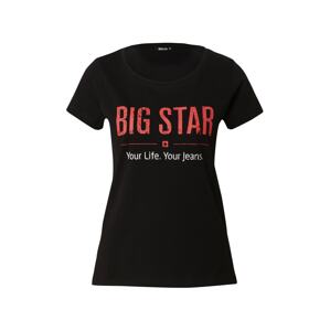 Big Star Póló 'BRUNONA'  fekete / fehér / sötét narancssárga