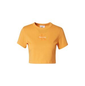 Calvin Klein Jeans Póló 'PRIDE'  narancs / világos narancs / fehér