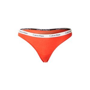 Calvin Klein Underwear String bugyik 'Carousel'  narancsvörös / fehér / fekete