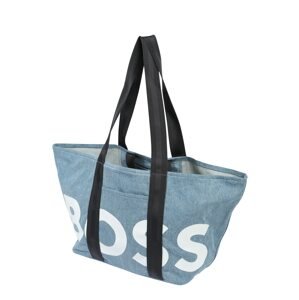 BOSS Black Shopper táska 'Deva'  kék farmer / fekete / fehér
