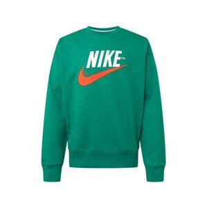 Nike Sportswear Tréning póló  sötétzöld / narancs / fehér