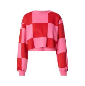 Nasty Gal Tréning póló  világos-rózsaszín / piros