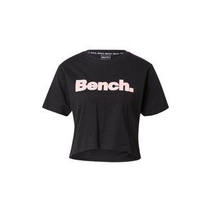 BENCH Póló 'KAY'  fekete / fehér / rózsaszín
