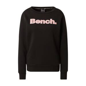 BENCH Tréning póló 'RAINA'  világos-rózsaszín / fekete / fehér