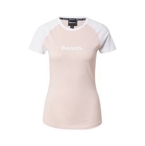 BENCH Póló 'FUTURA'  fehér / világos-rózsaszín