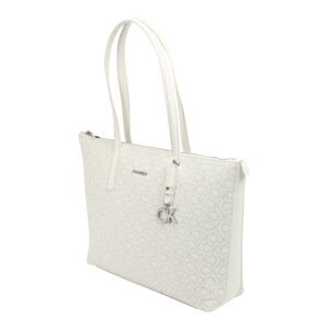 Calvin Klein Shopper táska  szürke / fehér