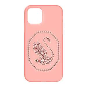 Swarovski Okostelefon-tok 'iPhone 12/12 Pro'  rózsaszín / rózsaszín arany