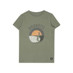 Brunotti Kids Póló 'Timmy'  khaki / fekete / narancs / fehér