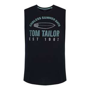 TOM TAILOR Men + Póló  éjkék / fehér / világoskék