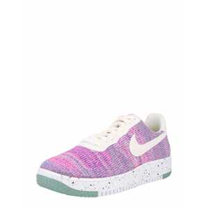 Nike Sportswear Rövid szárú edzőcipők 'Air Force 1 Crater'  zöld / sötétlila / rózsaszín / világos-rózsaszín / fehér