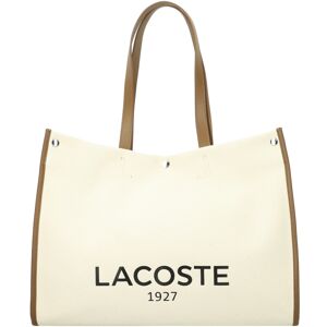 LACOSTE Shopper táska 'Heritage'  krém / fekete