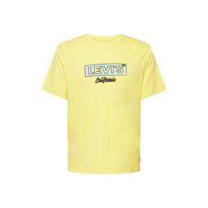 LEVI'S Póló  azúr / világos sárga / fekete