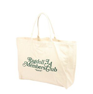 Ragdoll LA Shopper táska  sötétzöld / gyapjúfehér