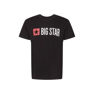 Big Star Póló 'QUADO'  fekete / fehér / piros
