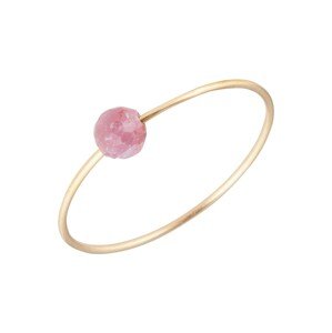 Jukserei Gyűrűk 'Birthstone July - Ruby'  arany / világos-rózsaszín