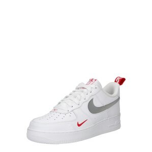 Nike Sportswear Rövid szárú edzőcipők 'AIR FORCE 1'  fehér / piros / szürke