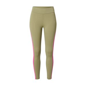 Urban Classics Leggings  khaki / neon-rózsaszín
