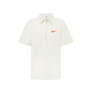 Nike Sportswear Póló  világosszürke / narancs