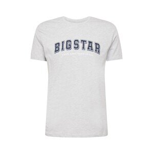 Big Star Póló 'CAURRO'  szürke / tengerészkék / fehér