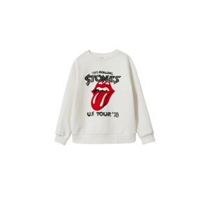 MANGO KIDS Tréning póló 'The Rolling Stones'  fehér melír / piros / fekete / fekete melír / fehér