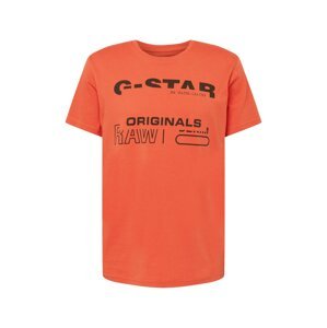 G-Star RAW Póló  narancsvörös / fekete