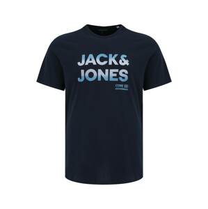 Jack & Jones Plus Póló  sötétkék / világoskék