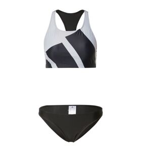ADIDAS SPORTSWEAR Sport bikini 'Big Logo Graphic '  világosszürke / fekete