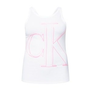 Calvin Klein Jeans Curve Top  rózsaszín / fehér