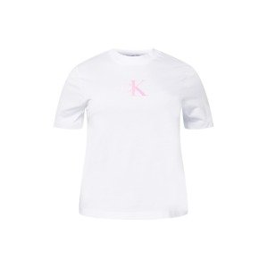 Calvin Klein Jeans Curve Póló  világos-rózsaszín / fehér