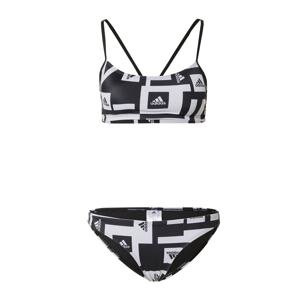ADIDAS SPORTSWEAR Sport bikini 'Logo Graphic'  szürke / fekete