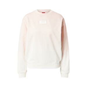 HUGO Tréning póló  pasztell-rózsaszín / fehér