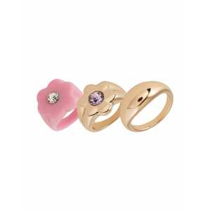 Monki Gyűrűk  arany / lila / rózsaszín / átlátszó