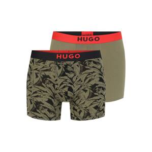 HUGO Boxeralsók  khaki / neonnarancs / fekete